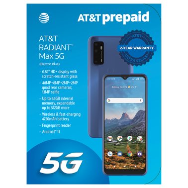 AT&T PREPAID℠ Radiant™ Max 5G Prepaid Smartphone