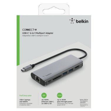 Belkin® USB-C® 6-in-1 Multiport Adapter