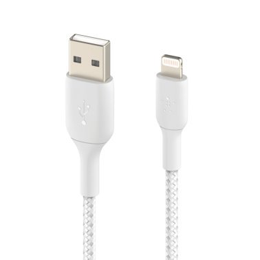 Belkin® BOOST UP CHARGE™ 3.3-Ft. Braided Lightning® to USB-A Cable, White