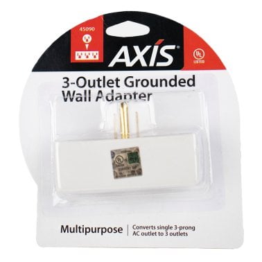 Axis™ 3-Outlet Grounded Wall Adapter