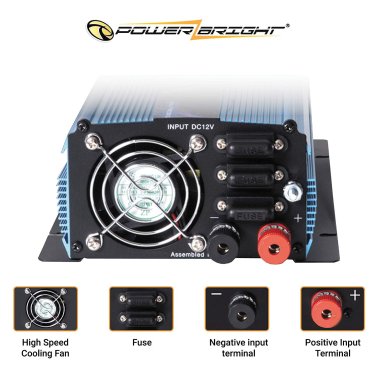 PowerBright™ 12-Volt 400-Watt-Continuous Modified Sine Wave Inverter