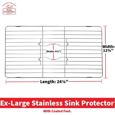Better Houseware Stainless Steel Sink Protector (Extra Large)
