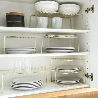 Better Houseware Storage Shelf (Medium; Brass)