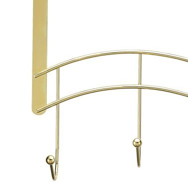 Better Houseware Brass Over-Door Hook Rack