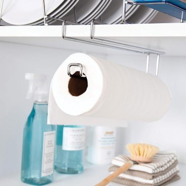 Better Houseware Undershelf Paper Towel Holder, Chrome