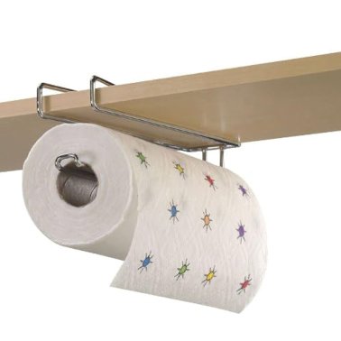 Better Houseware Undershelf Paper Towel Holder, Chrome