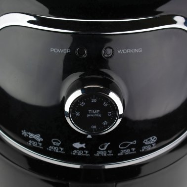 Brentwood® 2-Qt. 1,200-Watt Electric Air Fryer with Timer and Temperature Control (Black)
