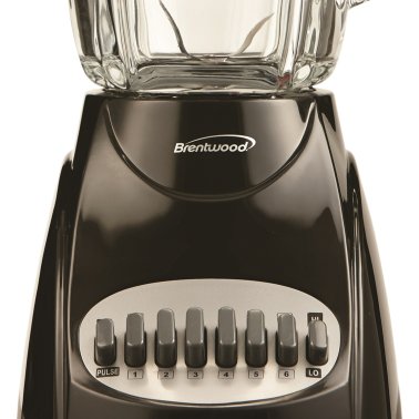 Brentwood® 42-Ounce 12-Speed + Pulse Electric Blender with Glass Jar (Black)