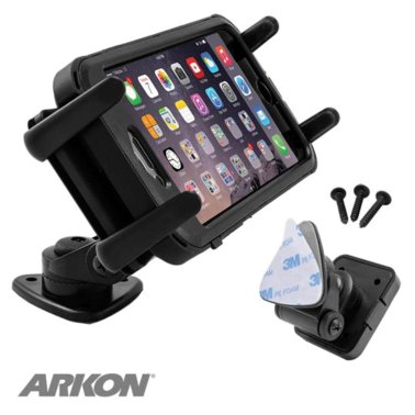 Arkon Mounts® Slim-Grip® Ultra™ 1" Multiangle Adhesive or Screw Dashboard or Console Mount
