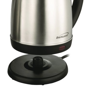 Brentwood® 1.5-Liter Stainless Steel Cordless Electric Kettle (Stainless Steel)