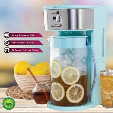 Brentwood® Iced Tea and Coffee Maker (Blue)