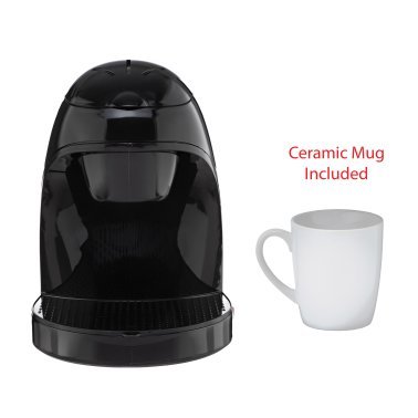 Brentwood® Single-Serve Drip Coffee Maker with Ceramic Mug (Black)
