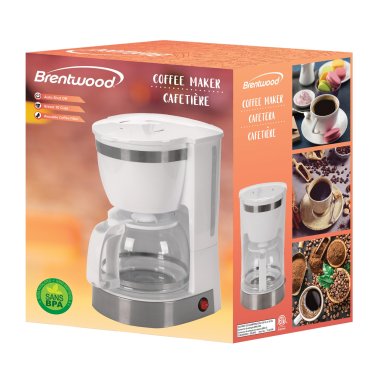 Brentwood® 12-Cup Coffee Maker (White)