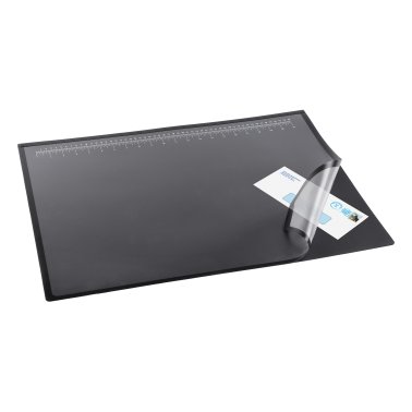Artistic™ Double-Layer Desk Pad, 24-In. x 19-In., with Nonglare Surface and Antimicrobial Protection, Black