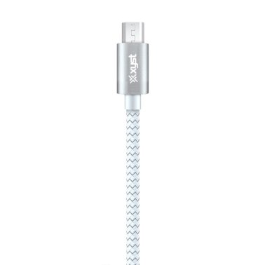 XYST™ Charge and Sync USB to Micro USB Braided Cable, 10 Ft. (White)