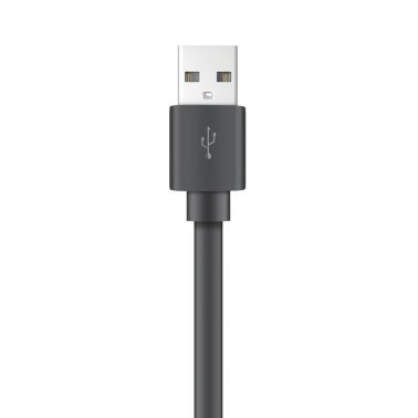 XYST™ Charge and Sync USB to USB-C® Flat Cable, 4 Ft. (Black)