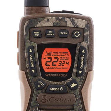 Cobra® ACXT1035R FLT Floating Waterproof 37-Mile-Range 2-Way Radios, 2 Pack (Camouflage)
