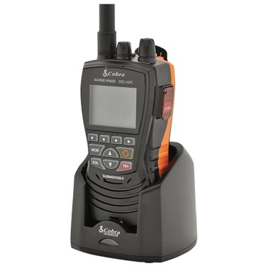 Cobra Marine® DSC Floating VHF Marine Radio with Built-in GPS and Bluetooth® (Black)