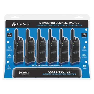 Cobra® PX650 Pro Business 42-Mile-Range 2-Way Radios (6 Pack)