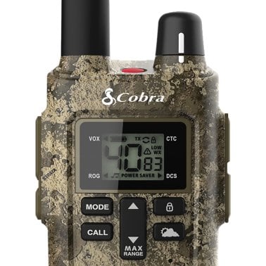 Cobra® RX380 32-Mile-Range Weather-Resistant 2-Way Radios, 2 Pack (Camouflage)