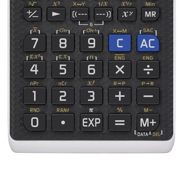 CASIO® FX-260SOLAR II Scientific Calculator, 10+2 Digits Display, Solar Power, Black