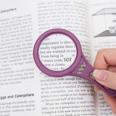 CARSON® MagnetMag 3x Handheld Magnifiers with Magnetic Handle and 6x Spot Lens, Multicolored, 4 Pack