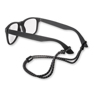 CARSON® Paracord Eyewear Retainers for Sunglasses and Glasses (Black/Gray)