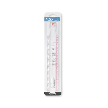 CARSON® 8-In. Bar Ruler 1.5x Magnifier with US Customary and Metric Markings