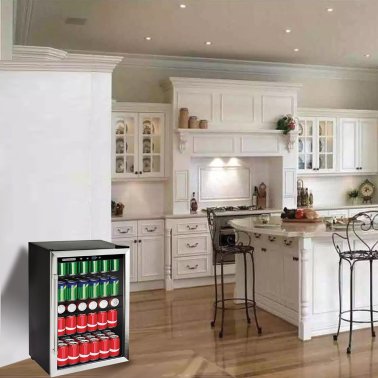Frigidaire® 4.4-Cu-Ft. 126-Can Stainless Steel Door Beverage Center Compact Refrigerator