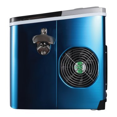 pepsi® 120-Watt Portable Compact Ice Maker with Built-in Bottle Opener, 26 Lbs. per Day, Blue
