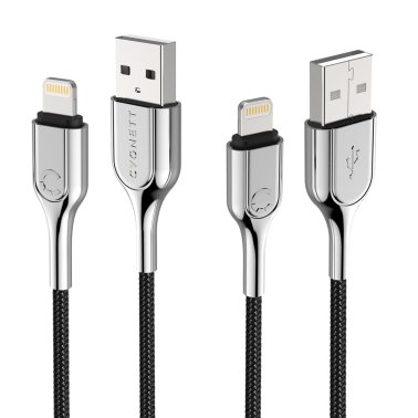 Cygnett® Armored Lightning® to USB-A Charge and Sync Cable (3.937 In.; Black)