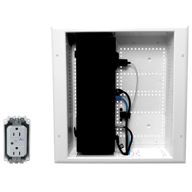 DataComm Electronics Connected Media Box with Power Receptacle