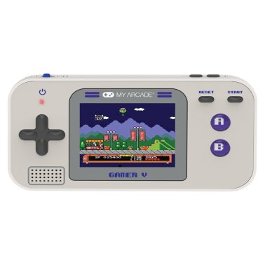 My Arcade® Gamer V Classic 220-in-1 Handheld Game System (Gray/Purple)