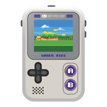 My Arcade® Gamer Mini Classic 160-in-1 Handheld Game System (Gray/Purple)