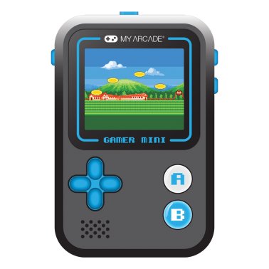 My Arcade® Gamer Mini Classic 160-in-1 Handheld Game System (Black/Blue)