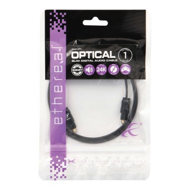 Ethereal® MHX Series TOSLINK® Ultraslim Digital Optical Audio Cable, 3.28 Ft.