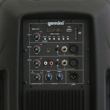 Gemini® 1,500-Watt Active 12-Inch Bluetooth® Loudspeaker