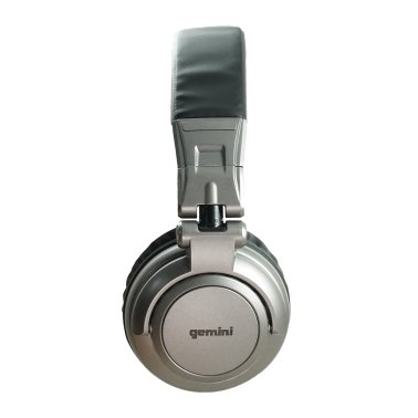 Gemini® Over-the-Ear Professional DJ Headphones, Silver and Black, DJX-500