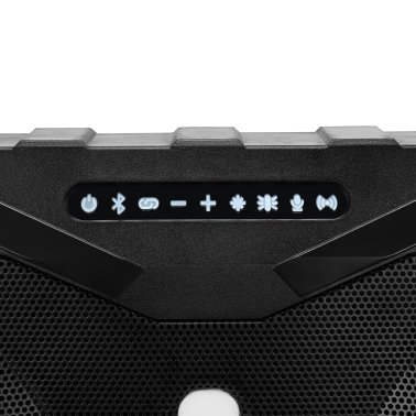 Gemini® Soundsplash Portable Waterproof Floating Bluetooth® True Wireless Dual-Woofer Party System with Lights, Black, SOSP-8