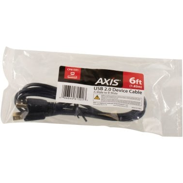 Axis™ A-Male to B-Male USB 2.0 Cable, 6ft