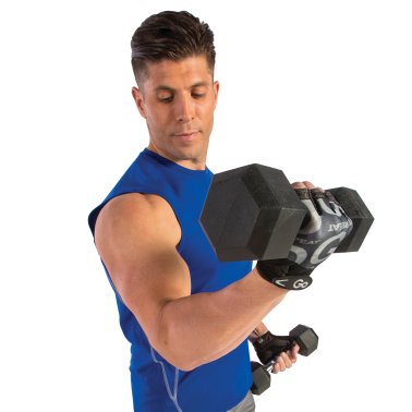 GoFit® Men’s Premium Leather Elite Trainer Gloves (Large)