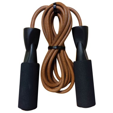 GoFit® Leather Jump Rope with Foam-Padded Handles