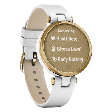 Garmin® Lily® Classic Edition Smartwatch (Light Gold/White)