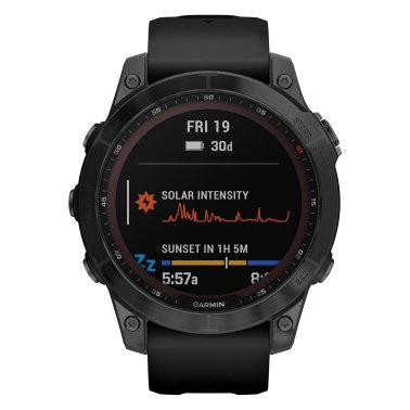 Garmin® fēnix® 7 Sapphire Solar Multisport GPS Watch (Black)
