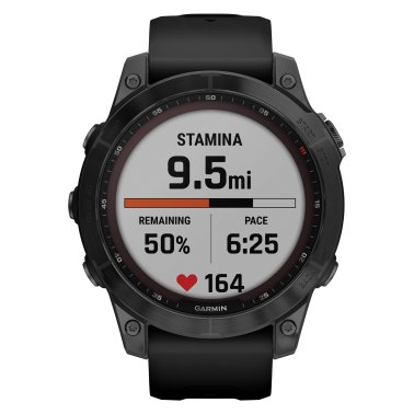 Garmin® fēnix® 7 Sapphire Solar Multisport GPS Watch (Black)