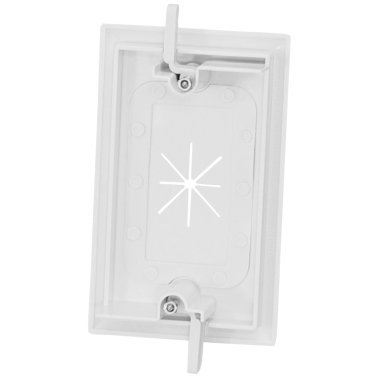 DataComm Electronics 1-Gang Cable Plate with Flexible Opening, White