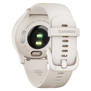 Garmin® vívomove® Sport Smartwatch with Silicone Band (Ivory)