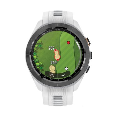 Garmin® Approach® S70 Golf Smartwatch with 42-mm Case and Black Ceramic Bezel (White)