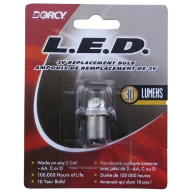 Dorcy® 30-Lumen 3-Volt LED Replacement Bulb