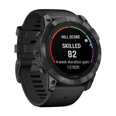 Garmin® fēnix® 7X Pro Solar Edition Smartwatch, Slate Gray Bezel with Black Band